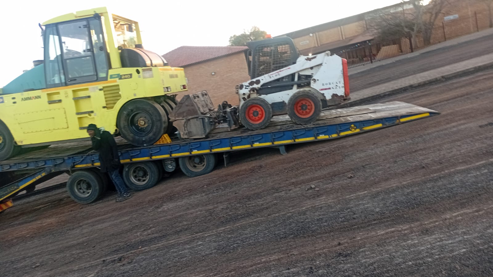 Commercial walkway paving project